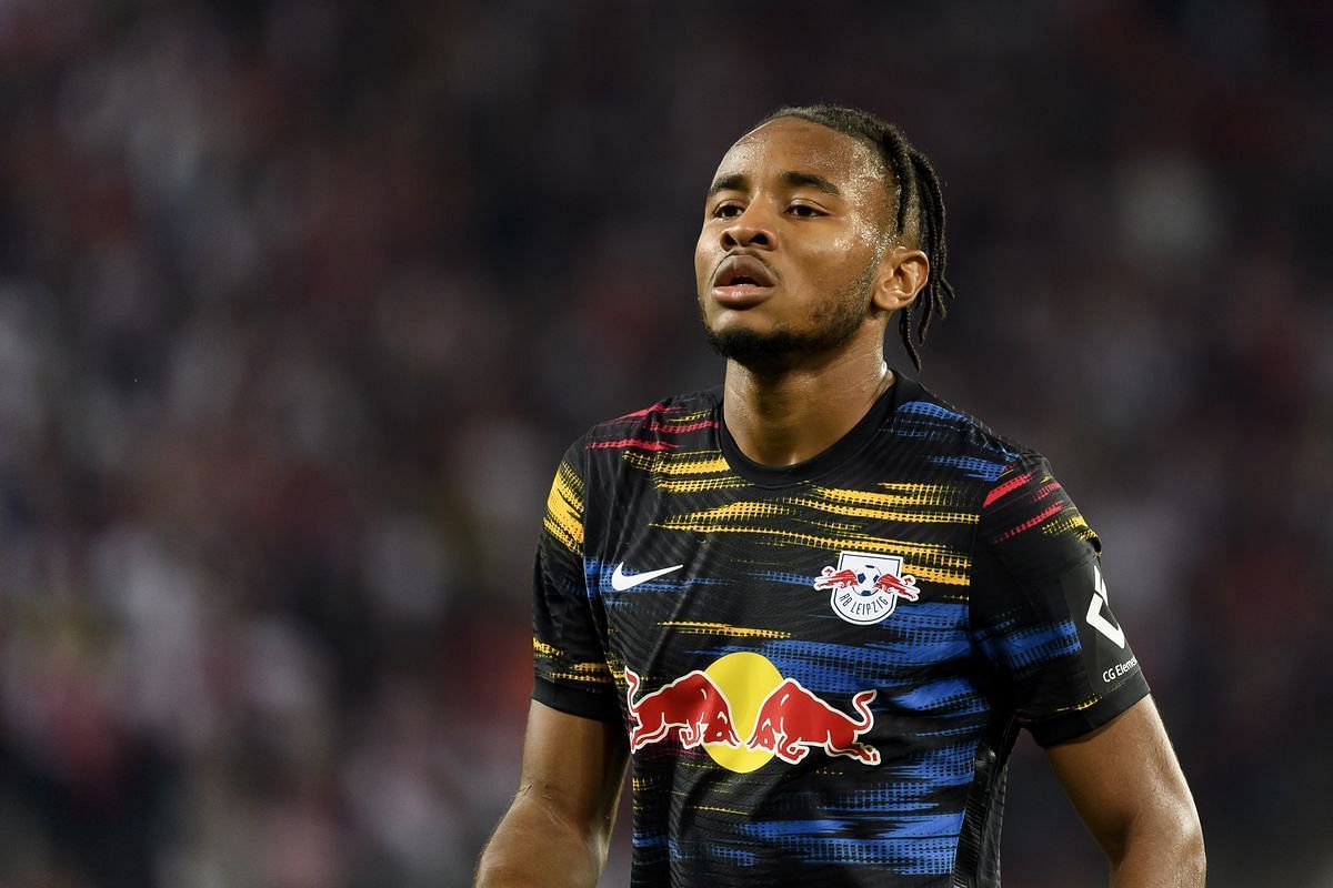 Christopher Nkunku has led the line for RB Leipzig with great success this season.